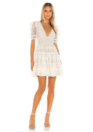 Bronx and Banco Megan Mini Dress Blanc Size 8