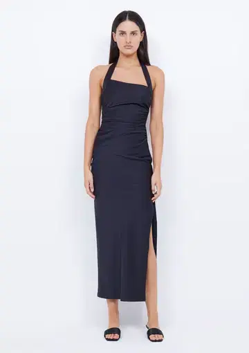 Bec & Bridge Ula Asym Dress Black Size 8