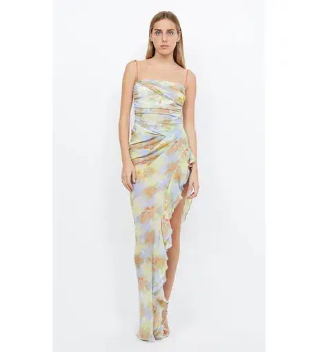 Bec & Bridge Zephy Asym Dress Floral Size AU 6