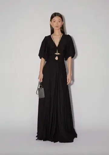 Magali Pascal The Pallida Maxi Dress Black Size 12 