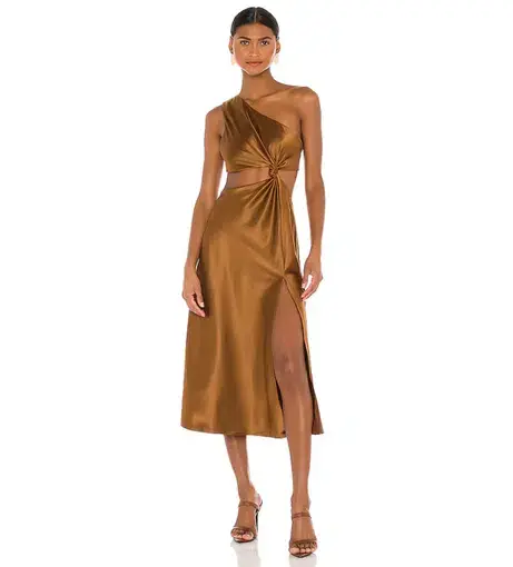 LPA the Label  Imani Dress In Brown Size XS/Au 6 