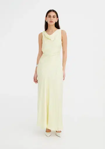 Jillian Boustred Vikki Dress in Lemon Size 1 / AU 8