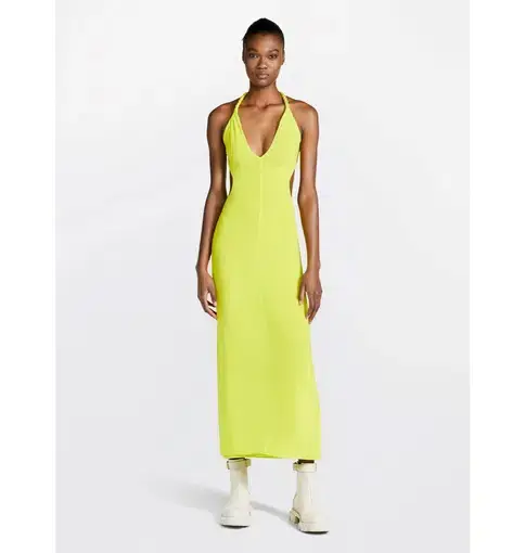 Dion Lee Rope-trimmed Open-back Cady Midi Dress in Yellow Size AU 6