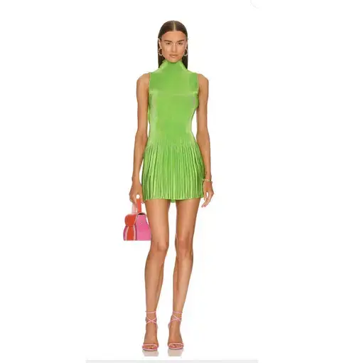 Soiree Gisele Mini Dress Neon Lime Size AU 10