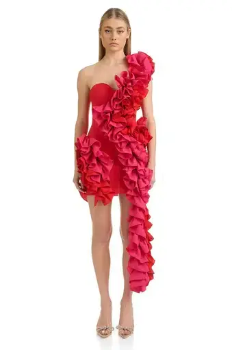 Eliya the Label Yazmine Dress Pink Red Size 10