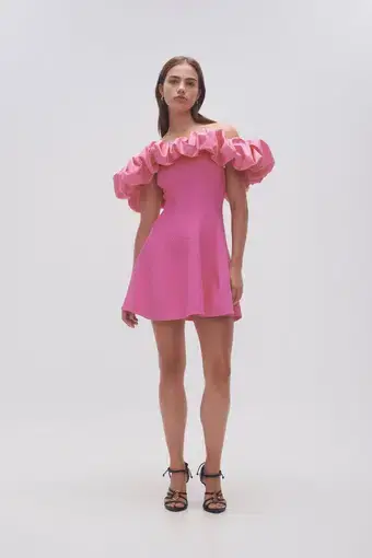 Aje Eldora Mini Dress Protea Pink Size 6 / XS