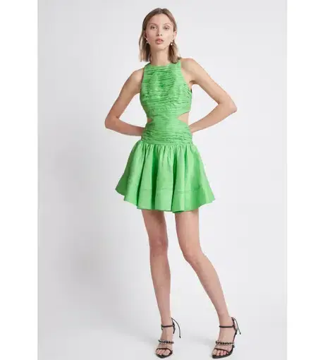 AJE Introspect Mini Dress Green Size 16