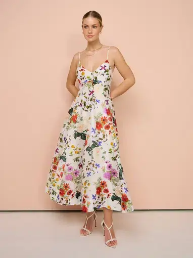 Sofia The Label Evie  Midi Dress Enchanted Floral Size XL / 14