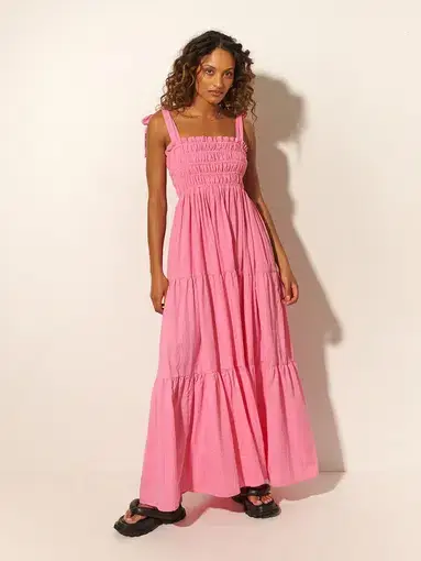 Kivari Laura Maxi Dress Pink Size 16