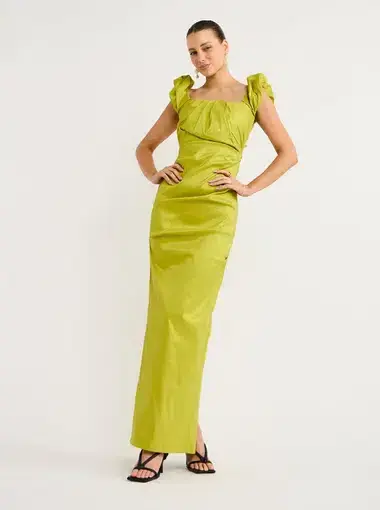 Rachel Gilbert Kalina Gown Green Size XS / AU 6