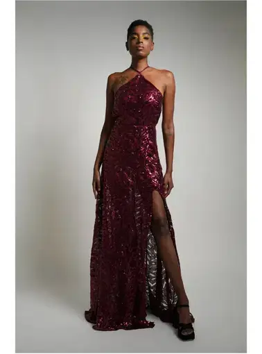 Alamour Almase Gown in Burgundy Size XS / AU 6