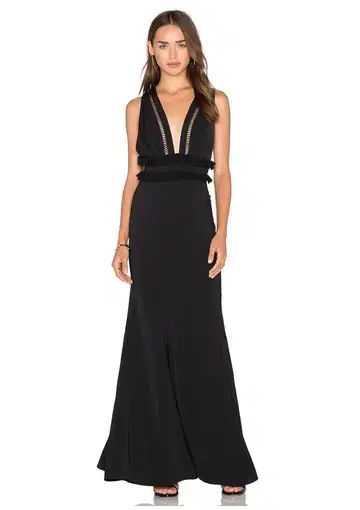 Jarlo Chloe Gown Black Size 10