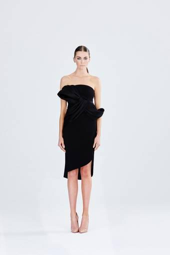 Rachel Gilbert Zoey Dress Black Size AU 8