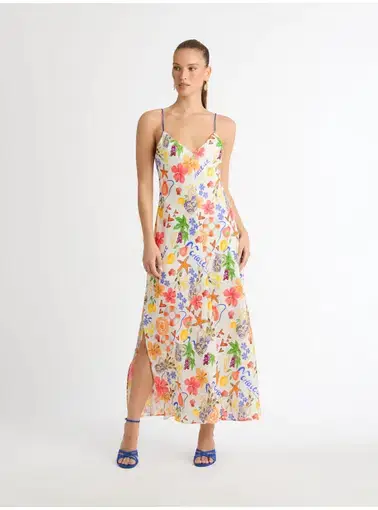 Sheike Summer Amour Linen Dress in Print Size AU 14