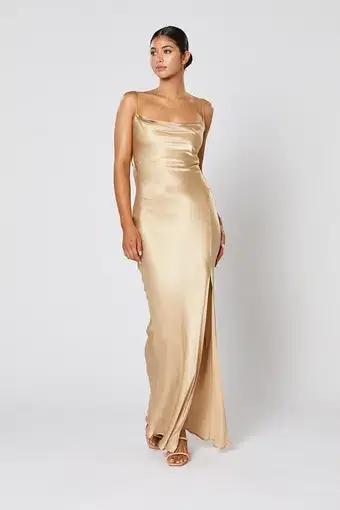 Winona Cheri Dress Gold Size XS / AU 6