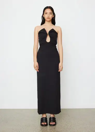 Wynn Hamlyn Zoe Bodice Dress Black Size 8 