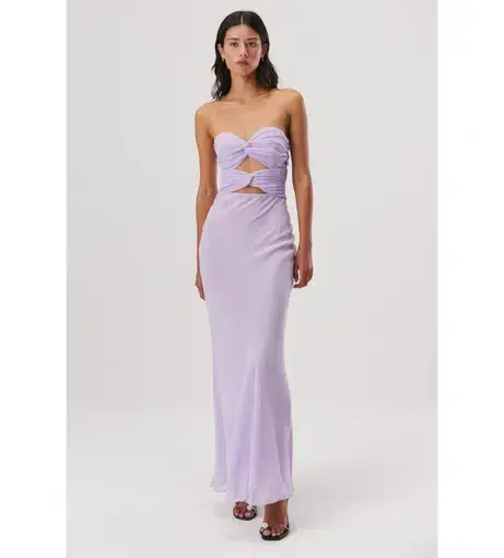 Misha Saga Maxi Dress In Violet Size 8 