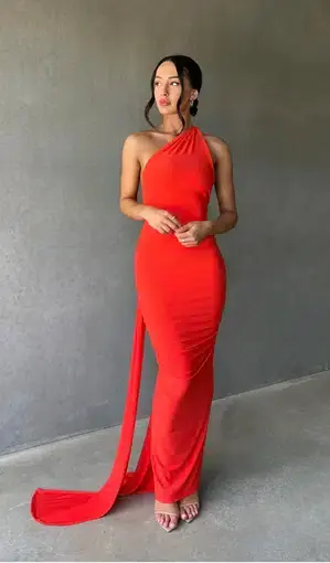 Melani the Label Constantina Dress Orange Size M / AU 10