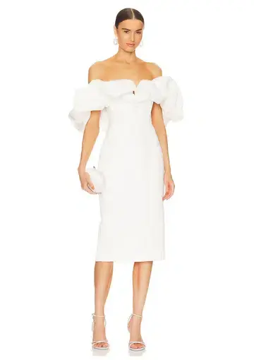 Line & Dot Samara Midi Dress Off White Size 6