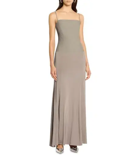 Sass & Bide On Your Mind Maxi Dress Soft Taupe Size 8