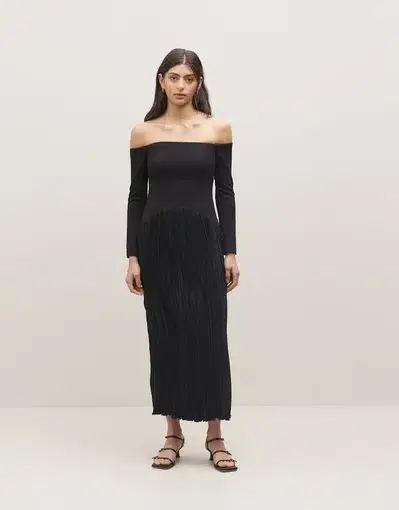 Minima Esenciales Serena Drop Waist Dress Black Size 12