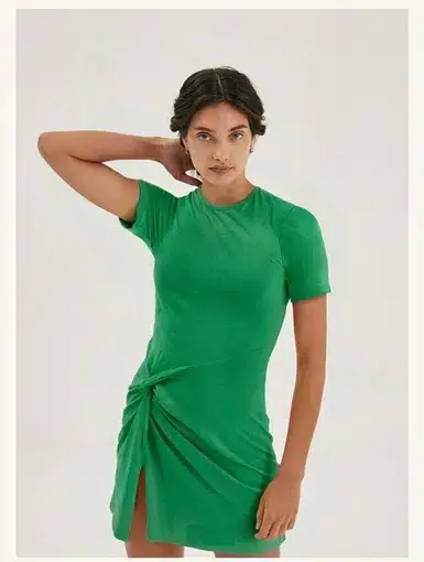 Maggie Marilyn Crew Neck Mini Dress Green Size M / AU 10
