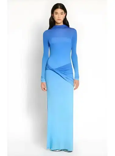 Sass & Bide Life Form Gown Blue Size AU 10