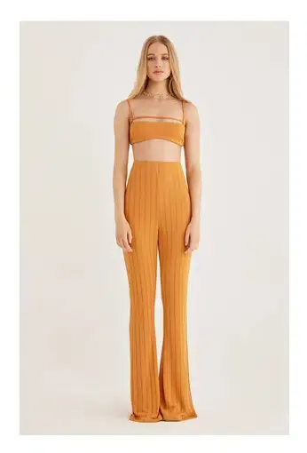 Rumer Matilda Crop & Pants Set Orange Size 8