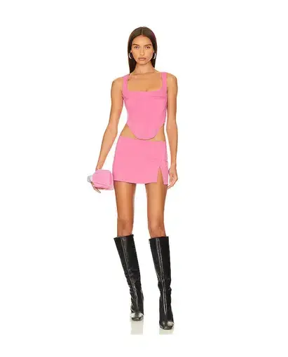 Miaou x REVOLVE Micro Mini Skirt Pink Size 8
