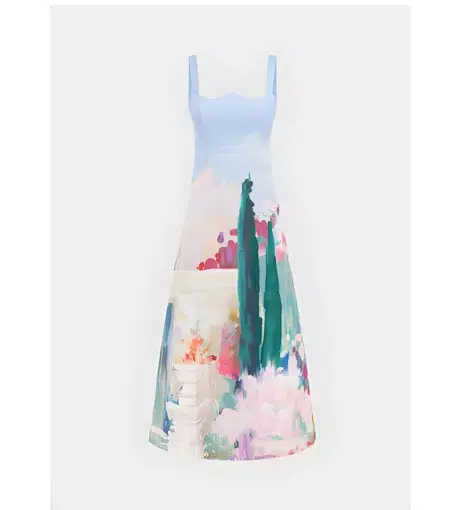Leo Lin Odette Dress Jardin Print Size 10
