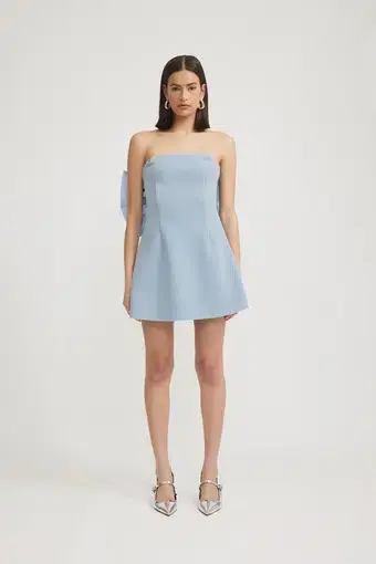 Tojhà Daria Mini Dress Powder Blue Size 8