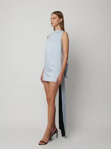 Effie Kats Nikola Mini Dress in Ice Blue Size M (AU 10)
