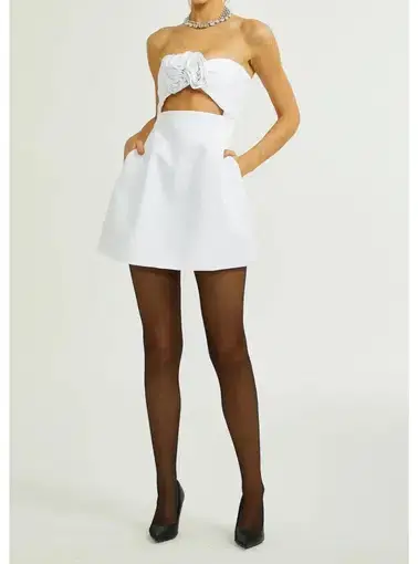 Yojani Boutique Valencia Dress in White Size AU 8