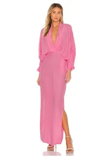 SWF Boutique Plunge Dress Floss Pink Size 8