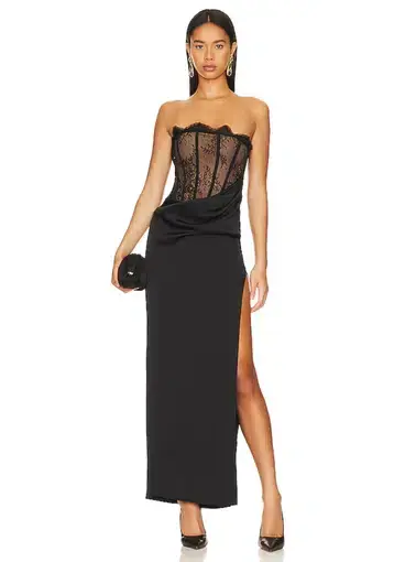 NBD Nalani Maxi Dress Black Size XS / AU 6
