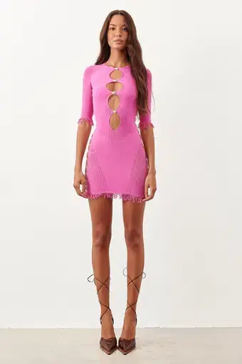 Poster Girl Miranda Mini Dress Fuchsia Size OS