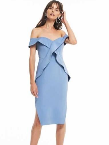 Talulah Indira Bodycon Blue Dress Size 12