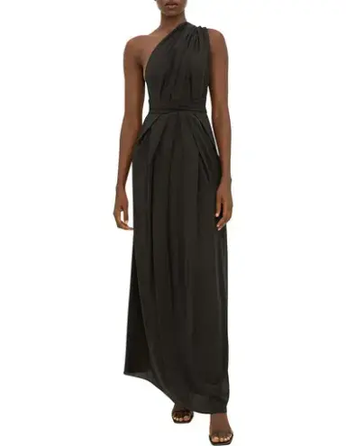 Bianca Spender Silk CDC Ascendent Gown Black Size 12