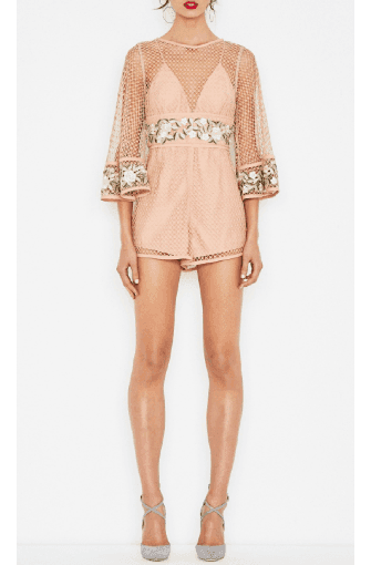 Alice McCall All Eyes On You Playsuit Nude Blush 8