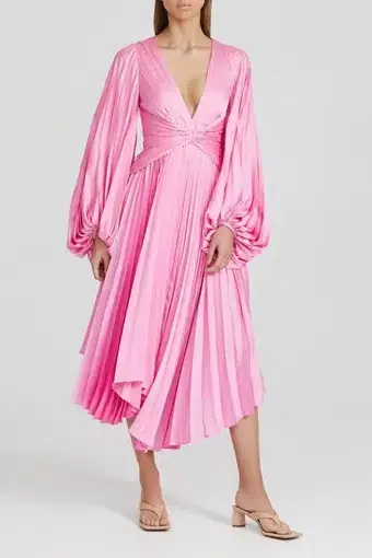 Acler Palms Dress Confetti Pink Size 10