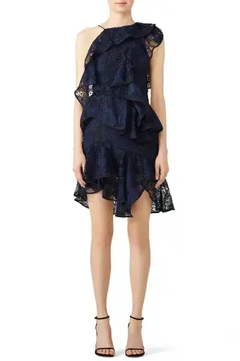 Acler Bentley Lace Dress Navy Size 6