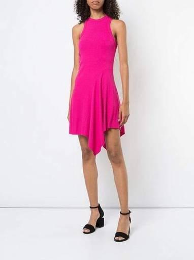 A.L.C Ribbed Flare Dress pink size 8 