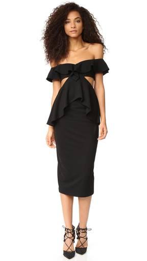 Fame and Partners Firefly Dress Black Size 6