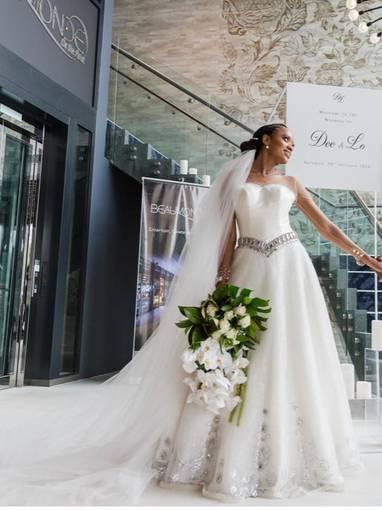 Collezione Bridal Couture custom bridal dress white size 8