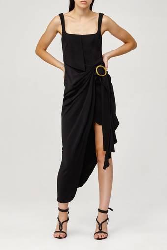 Acler Maine Dress Black Size 8