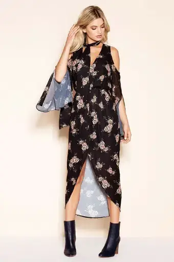 Sheike Midnight Bloom Dress Print Size 6