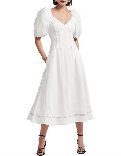 Aje Grove Dress White Size 6