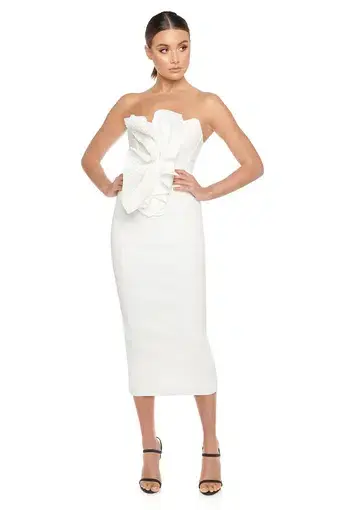 Eliya the Label Lilian Dress White Size 8