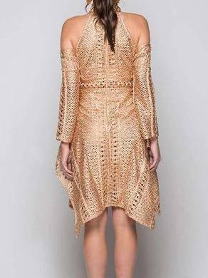 Thurley Sonnet Gold Mini Dress