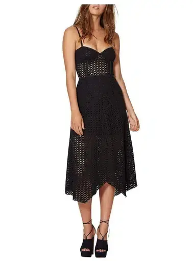Bec & Bridge Gyspy Lace Midi Dress in Black Size AU 6